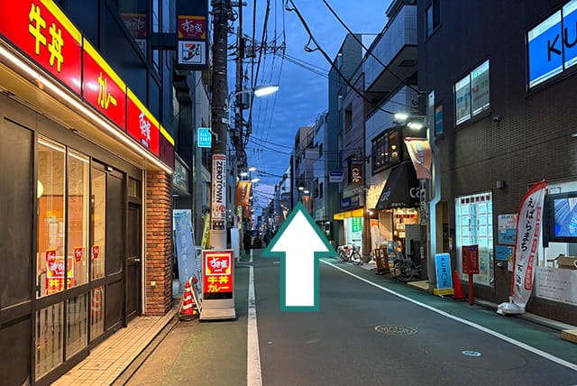 荏原町駅からの荏原町駅前メンタルクリニックへのご案内画像